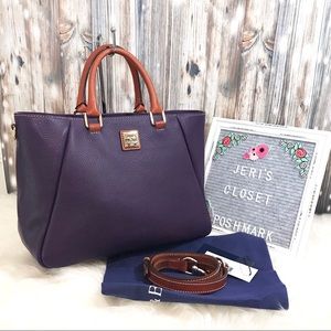 Dooney & Bourke Top Zip Satchel in Plum #R1205